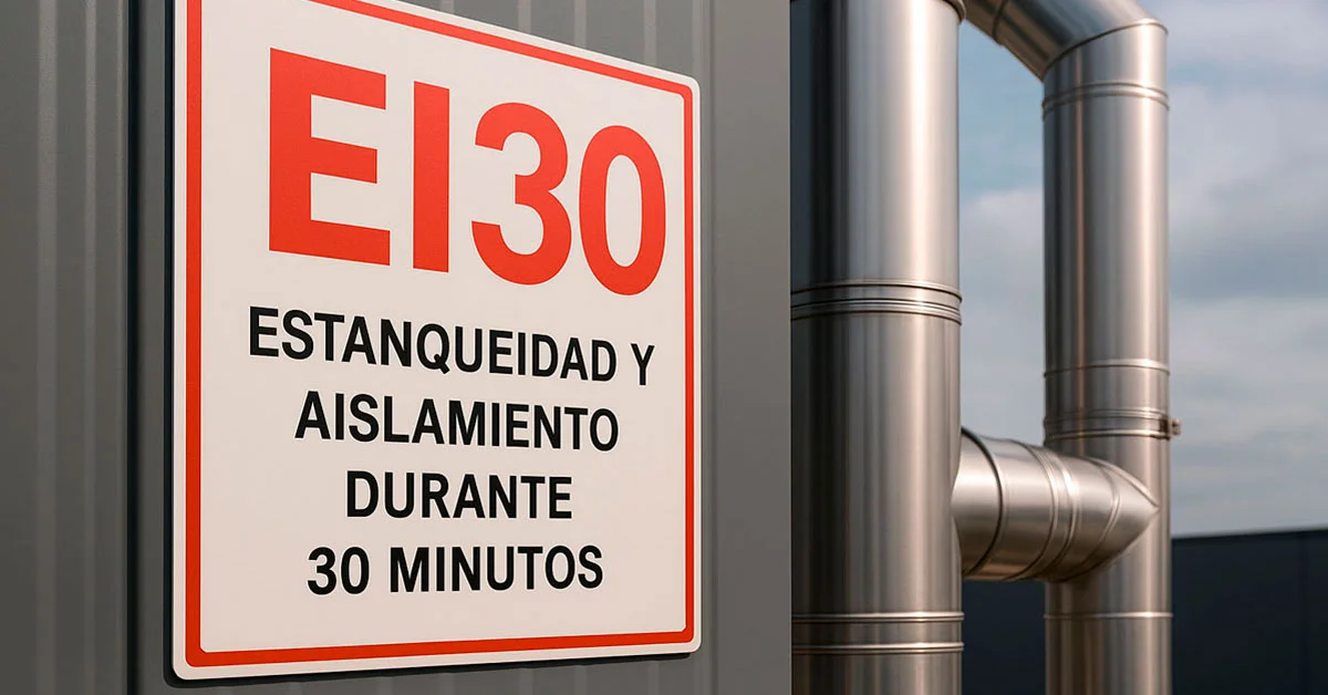 ¿Qué significa la clasificación EI30 y por qué es clave en chimeneas industriales?